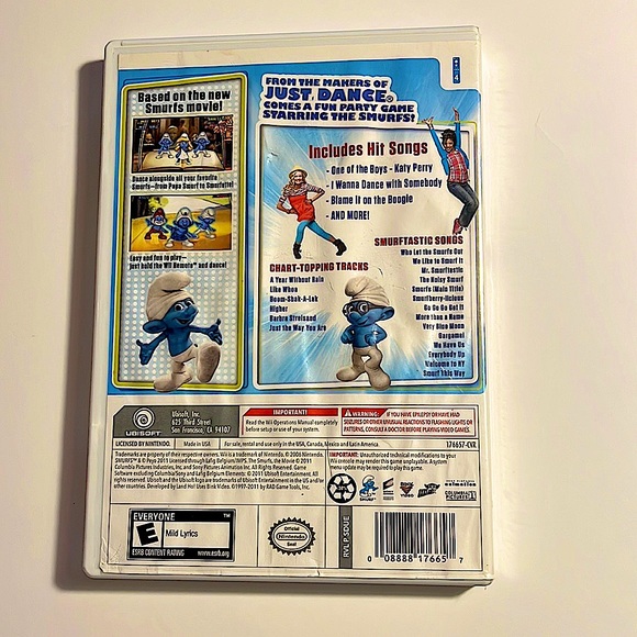 Wii Game.  The Smurfs Dance Party.  No Damage to Disc. - Picture 4 of 4